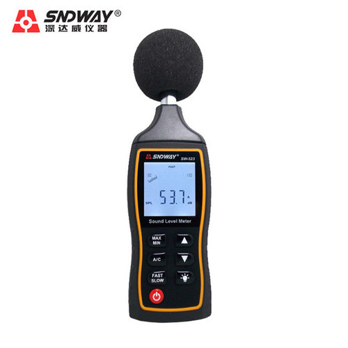 深达威数字噪音计SW-523 专业高精度分贝测量仪 声级计噪声分