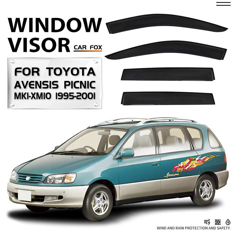 适用于丰田Toyota Avensis Picnic Window visor车窗晴雨挡雨遮阳