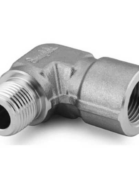 SS-16-SE世伟洛克不锈钢公称管接头内外螺纹弯头1 in.x 1 in. NPT