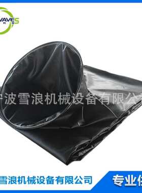 200mm 300mm 矿用风筒布 矿井导风筒PVC黑色涂覆布通风管排风管