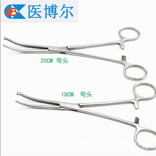 上海可可钳克扣钳14cm16cm18cm20cm24cmKocher forceps带钩钳子