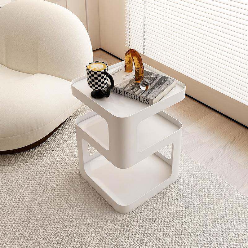 轻奢高级感客厅沙发边几简约现代创意小茶几带轮可移动边柜小方桌