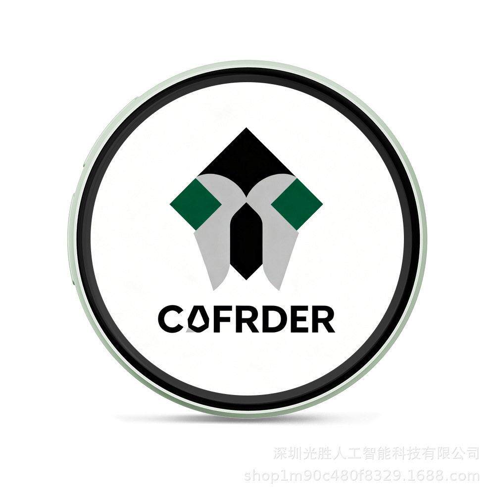 广告发光LED胸牌企业年会电子工牌动态智能显示屏蓝牙电子吧唧