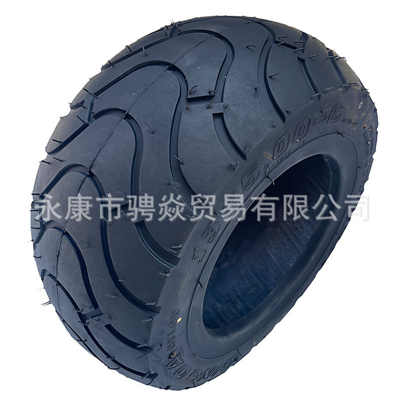 卡丁车沙滩车四轮摩托配件6寸公路胎13X5.00-6寸真空胎电动滑板车