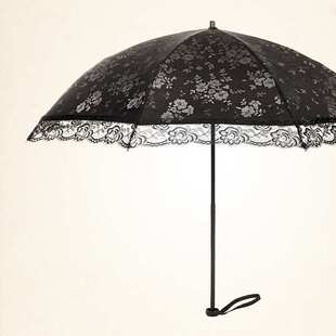 日式超轻小折叠蕾丝花边太阳伞女防晒防紫外线遮阳伞女神公主洋伞