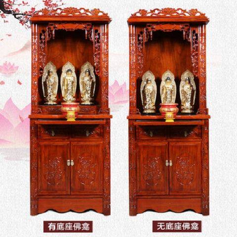 佛龛底座佛座供佛台老榆木观音佛像莲花底座莲花台