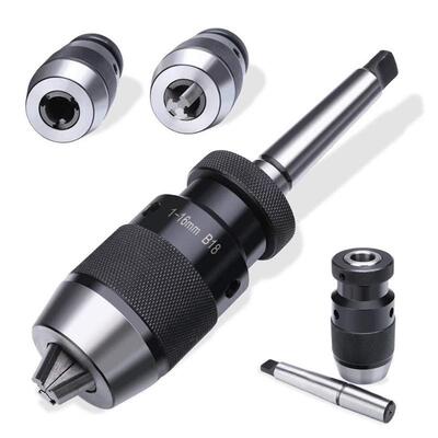 自式钻紧夹头1-NXU1型3B1轻重1-16B18台钻J6T33/JT6自锁夹头螺纹