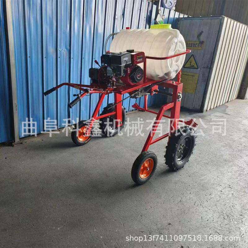 出口手扶自走式打机农用小四轮蔬菜园喷雾机长喷杆喷机