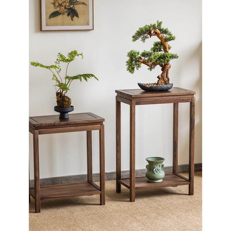 北美黑胡桃花架子全木落地缸花几新中式置物北美胡桃鱼架长方形实,基础建材,脚轮/万向轮,淘宝优惠券,粉丝福利购,淘宝优惠卷