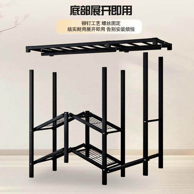 衣家用卧室2柜8MM加厚折衣柜简易免FBZ安装叠衣挂柜出租房大容量