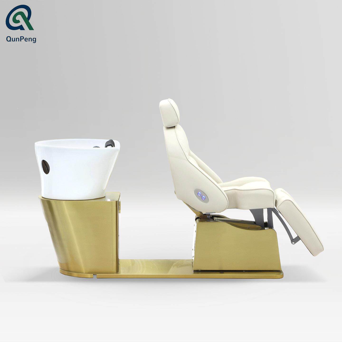 电动智能按摩泰F001洗头床理发店专用式躺美发店全自动头疗平按摩