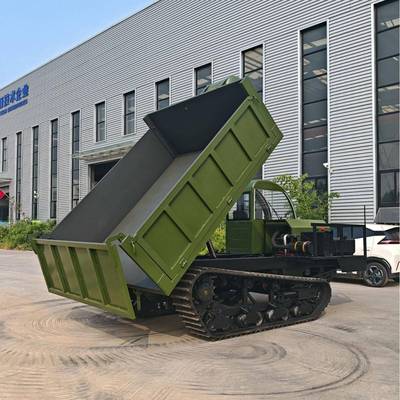 8吨心浮轮动实履带924式运输车耐用抗造柴油自卸车