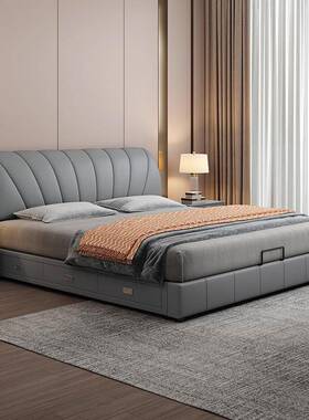 0DKT24新款床现人代简2约1米软8主卧室大气包双科技布艺大床