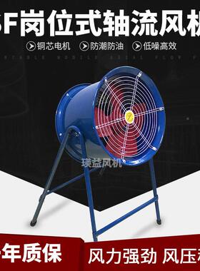 1岗位式F7-6工业低噪S音流441风机38轴0V高速通风功率3000W风量25