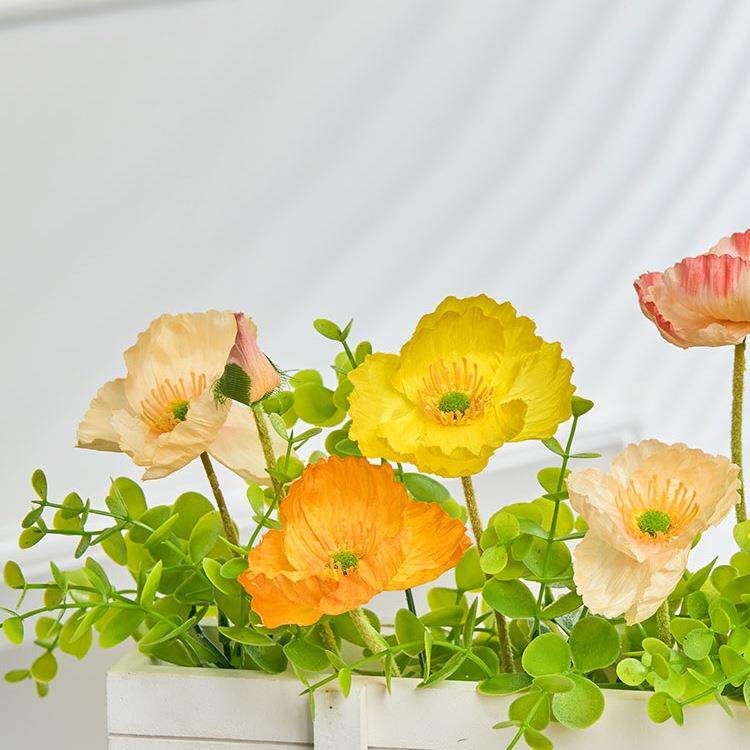 花假81759036栅花摆件客厅装饰阳摆设花束绿台植盆栽干花装栏饰品