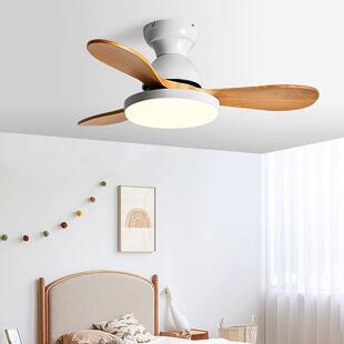 全光谱吸顶实木风扇扇灯餐客厅儿童房吊灯家扇用一945体卧室厅电