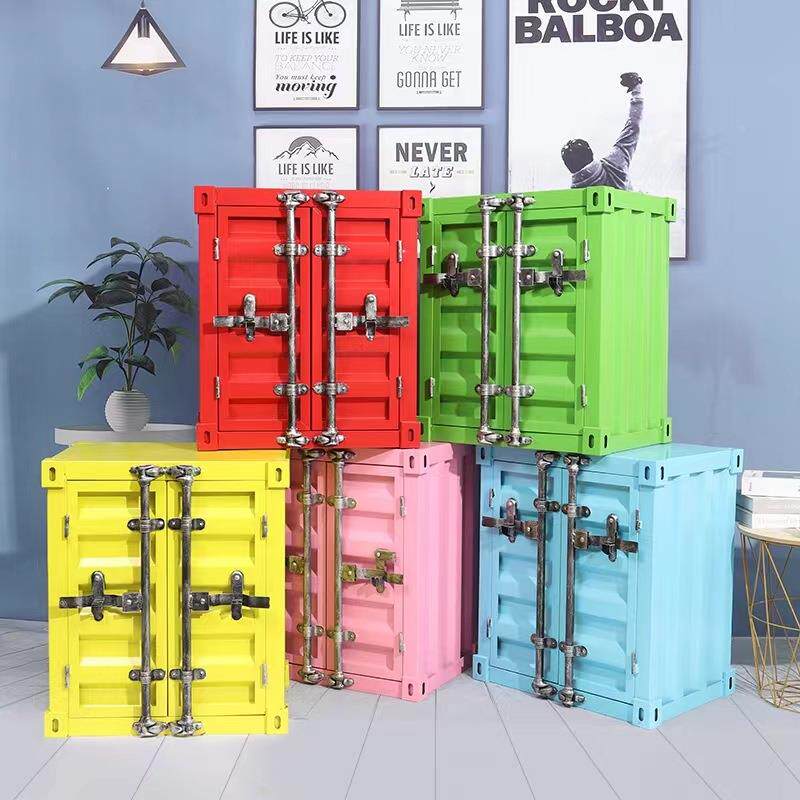 复ys372铁艺装集箱收纳箱摆摄影道具酒吧酒柜创意家件居软装饰古