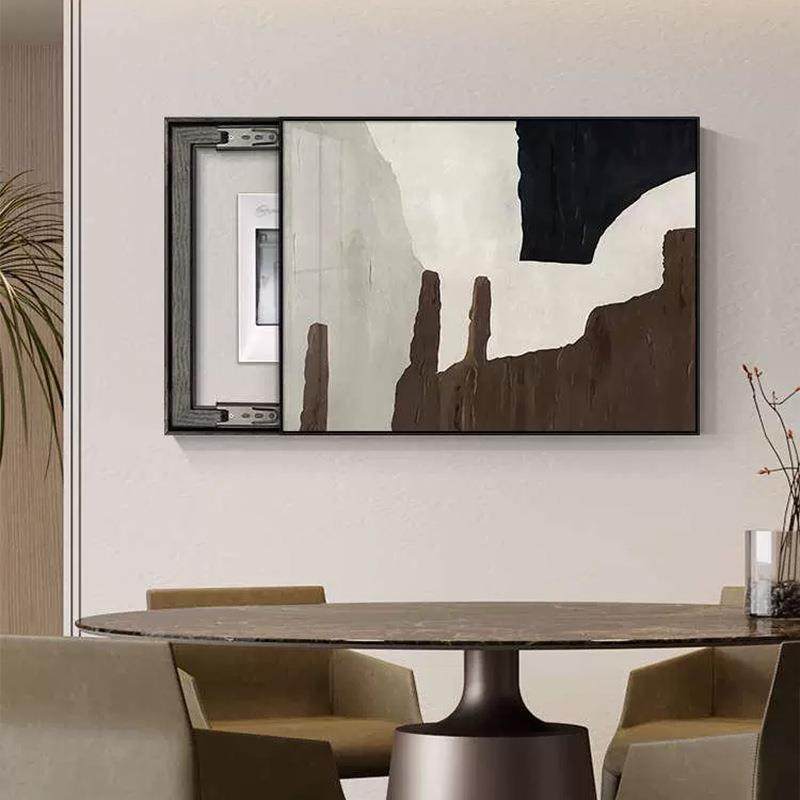 简约抽客厅电表箱画al202401饰画免箱打孔配象电遮挡餐厅电表盒现,家居饰品,现代装饰画,淘宝优惠券,粉丝福利购,淘宝优惠卷