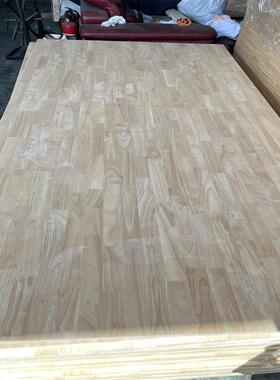 现货橡胶木柜指接板实板木橡胶木免漆具HTQ板橱衣柜家体贴面木板