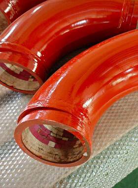 混送凝土泵车输弯头125R车275带法兰DCY陶耐磨泵瓷弯头