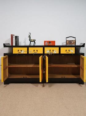 新实木餐柜边柜卧室家用客厅可伸缩55536收纳电视式柜碗柜酒柜中