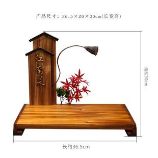 创意实木雕根家盘子菜盘网红客厅茶几店意境酒菜用个性JNS餐厅摆