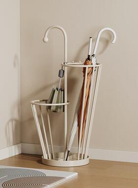 雨伞收纳架用入户门口大容量架子WDS奶油风铁艺网红墙伞家角挂放