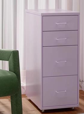 收纳抽屉柜简GCG-HEMD约多层家用客移厅可动储夹缝柜铁多物巴胺床