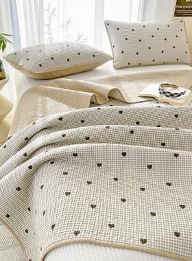 双面纯YG-23552全棉儿童床盖单件水洗棉榻绗米榻垫夹棉缝床单炕单