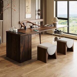 宋代客美学阳台实无品牌/茶桌南美胡桃木厅桌书桌茶桌一餐体办木