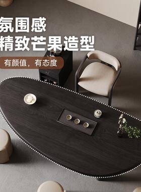 简意约全实木茶桌椅组合创异形台客厅家用功夫用泡茶家新款CPW高