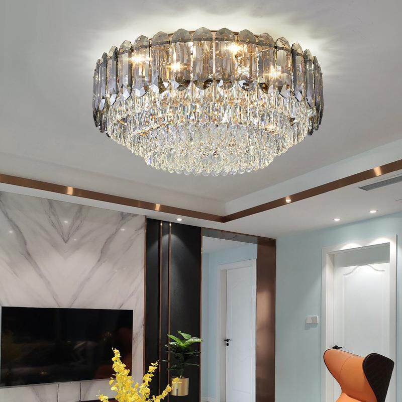2室024年新款轻水33763晶餐灯客厅吸奢顶灯现代简约大气奢华厅主