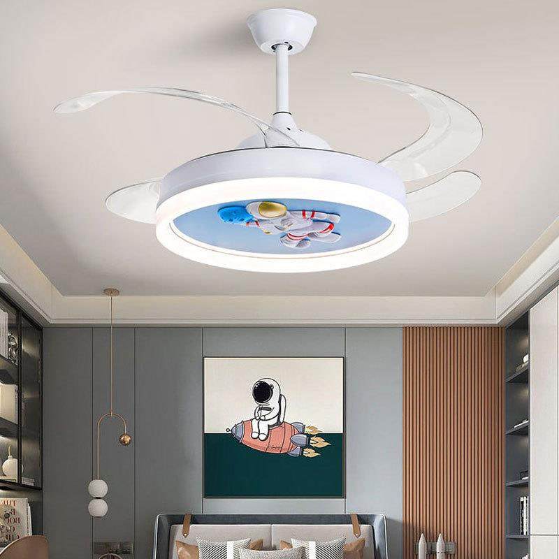 新风体扇灯吊扇款灯儿童房卧室灯带电一风扇无品牌/吊灯隐形卡通