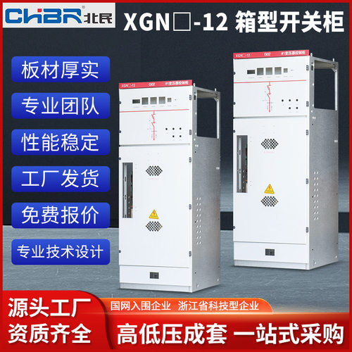 厂家直销XGN口-12箱型开关柜全绝缘气体环网柜全密封充气柜配电柜