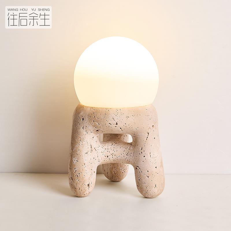 免布线充电台灯无线遥控床头复古卧室装饰睡眠小夜灯