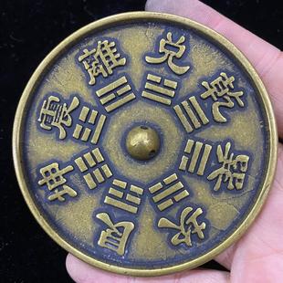 复古结婚铜镜新娘压腰怀镜婚礼喜庆用品铜压腰小圆镜子门口铜镜