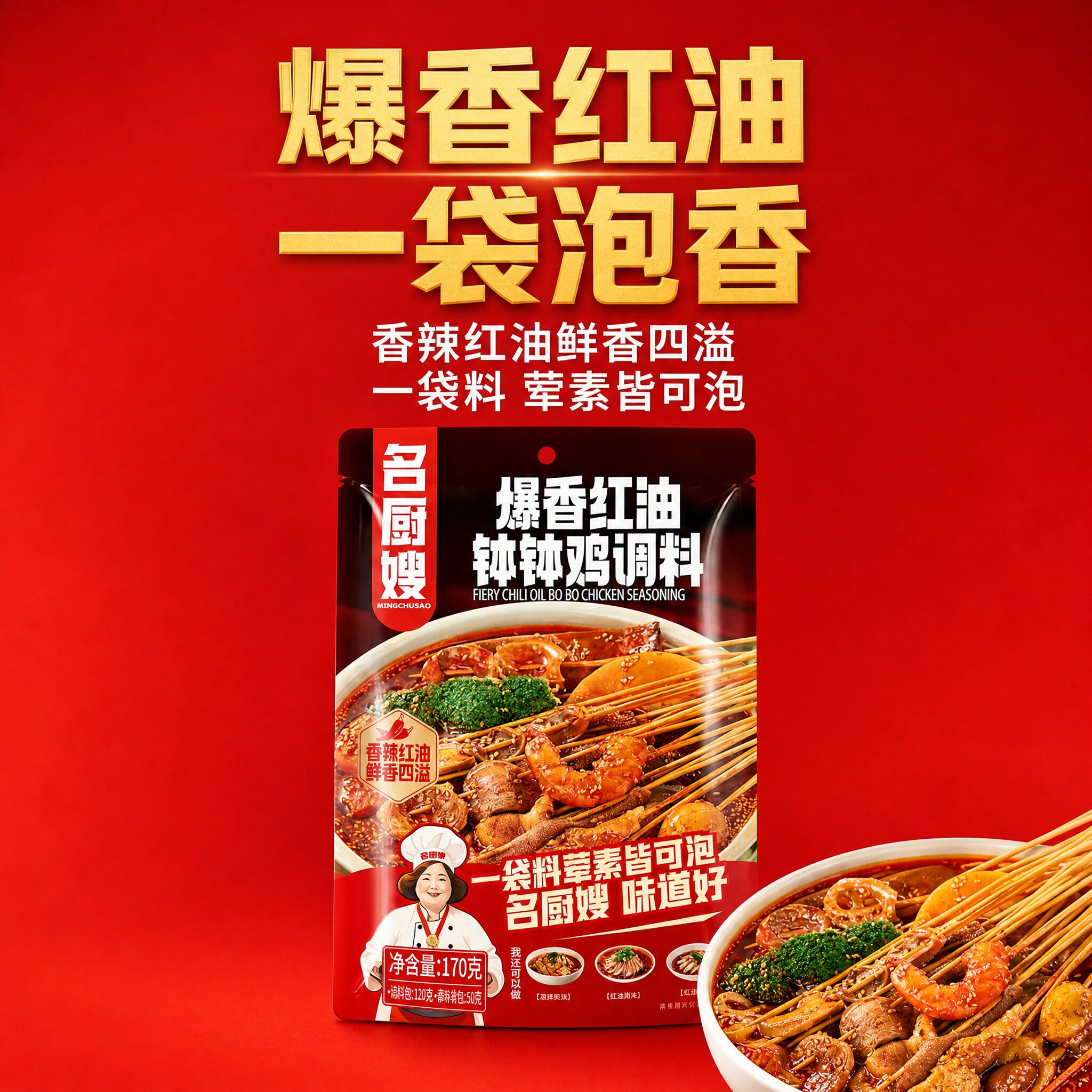 钵钵鸡调料170g麻辣冷锅串串底料图片