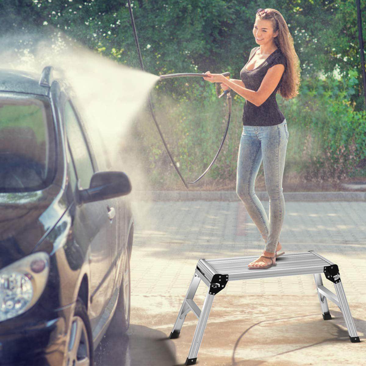 多功能铝合金家用洗车凳子装修便携折叠马凳工具登高平台二步梯子