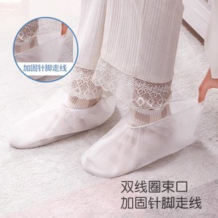 一次性无纺布袜套足疗按摩专用鞋 套汗熏蒸室内家用透气脚套爬爬垫