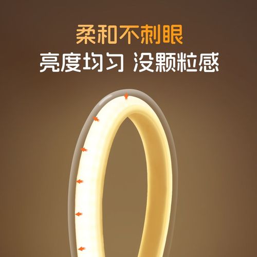 灯带led灯条插电款带开关220Vcob卧室床头客厅电视柜自粘暖光氛围