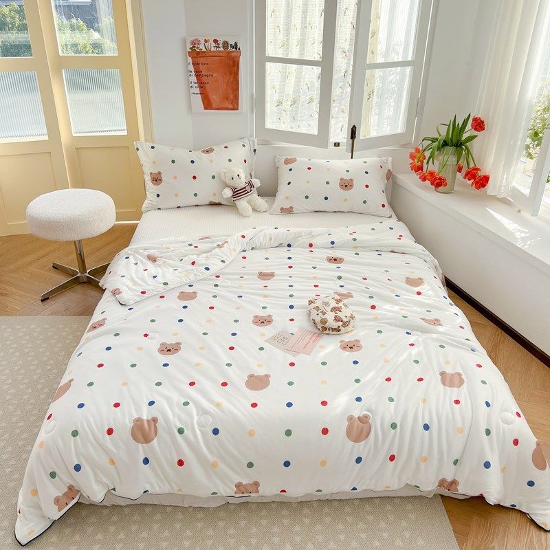 A类儿童夏凉被空调被可机洗夏季宝宝婴儿单人纯棉全棉夏被薄被子