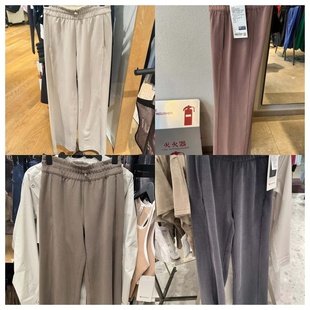 代购 lululemon Softstreme™ 高腰罗纹阔腿运动休闲长裤女款