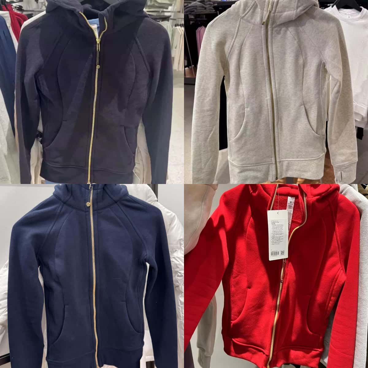 代购直邮 lululemon Scuba系列薄绒修身全拉链运动连帽衫卫衣现货