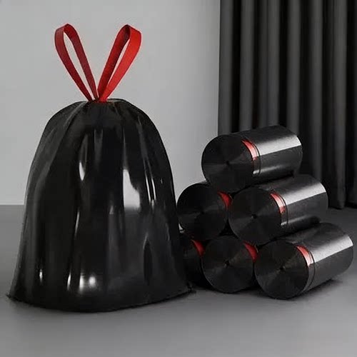 豆妈B手提式抽绳垃圾袋家用实惠