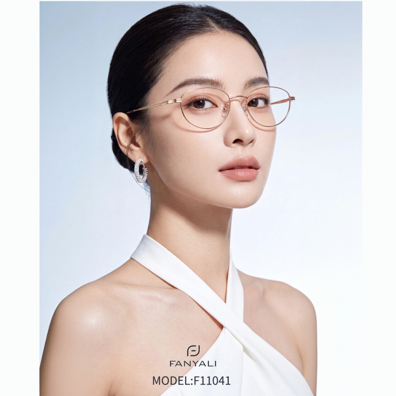 时尚眼镜架金属超轻高档洋气近视眼镜框优雅防蓝光老花配镜片超薄