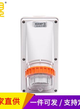 大观56AI540工业防水倒插插头户外花园5芯圆插防水插IP66防尘防雨