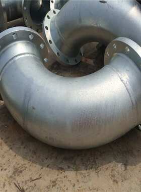 镀锌法兰弯头  A234WPB 钢制热镀锌双法兰弯头