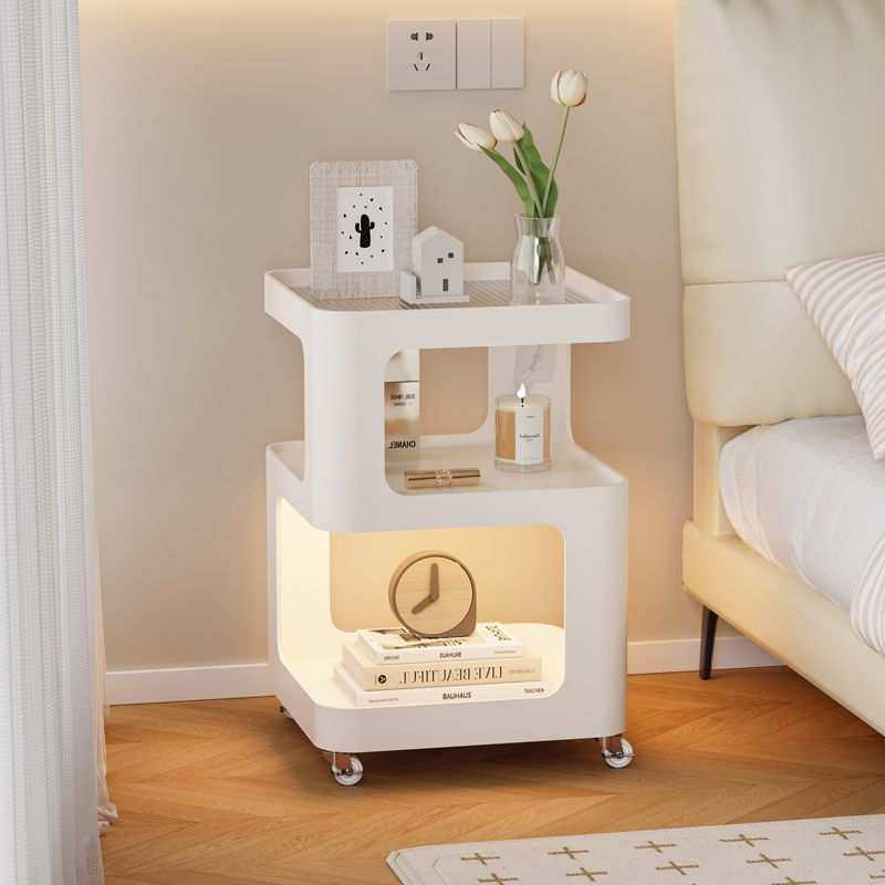 床头柜小型家用卧室创意床边柜现代简约收纳置物架子铁艺移动边几,3C数码配件,摄像机配件,淘宝优惠券,粉丝福利购,淘宝优惠卷