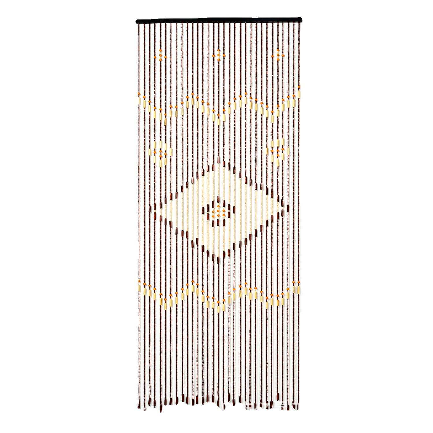 208方块珠帘  家用屏风隔断木门帘子卫生间厕所免打孔挂帘