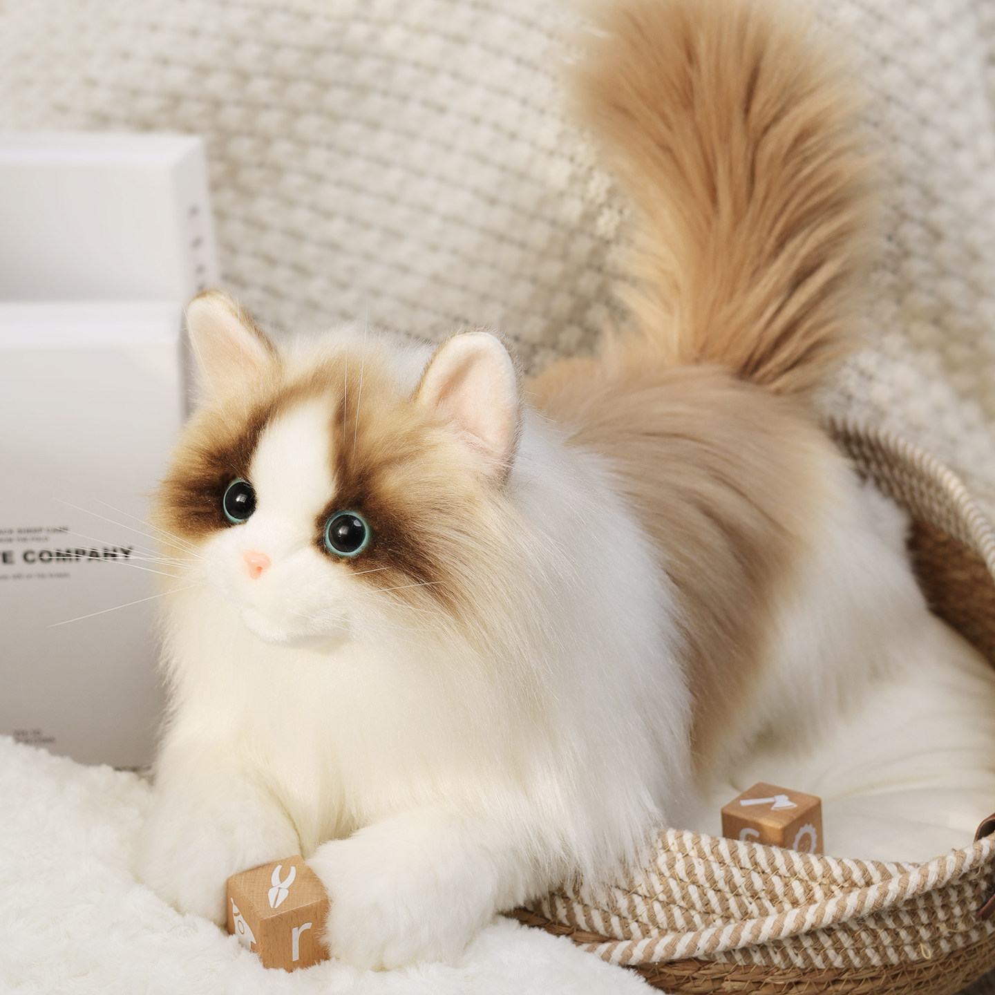 仿真猫咪玩偶高端布偶猫公仔礼物